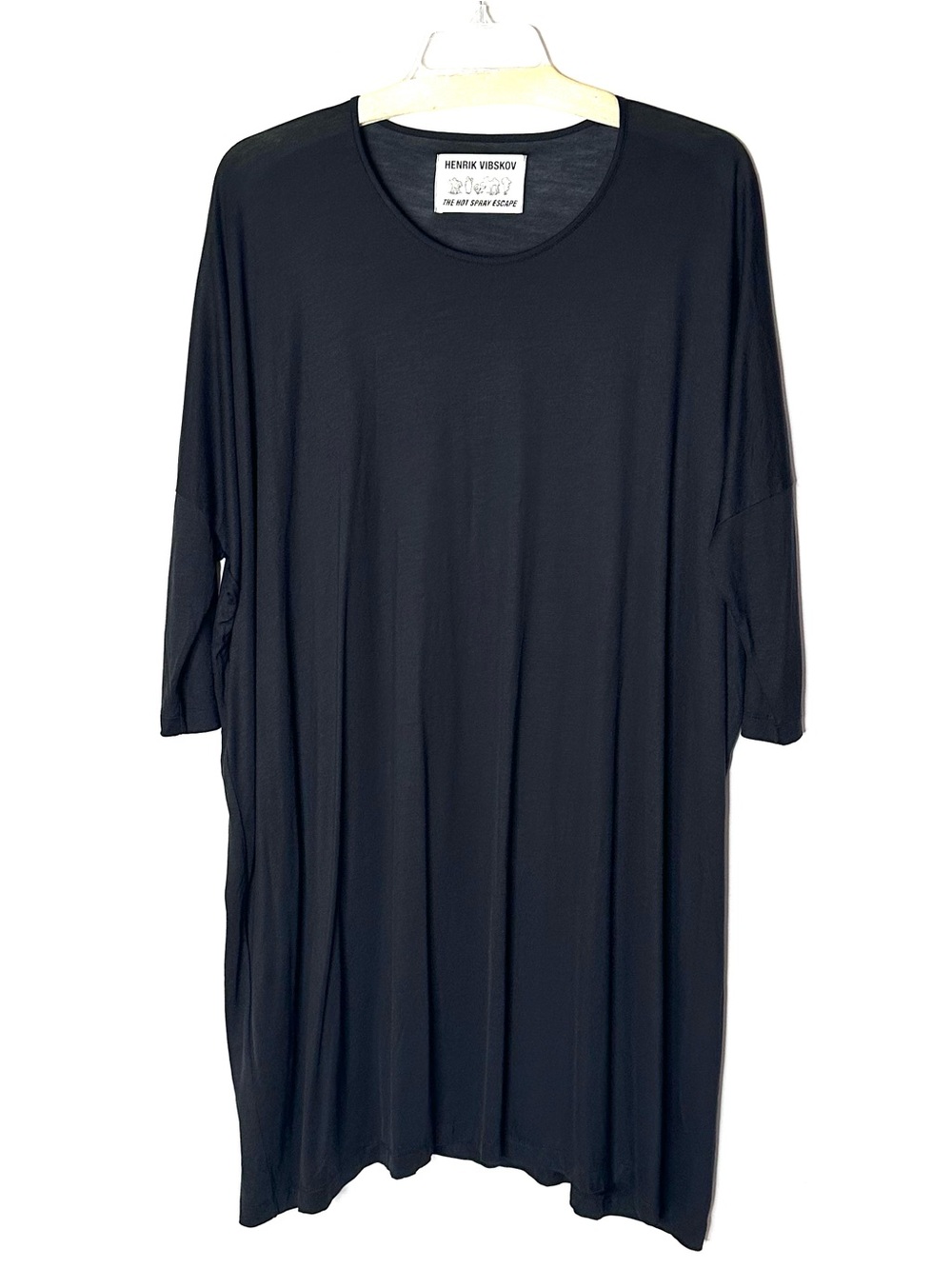 Henrik Vibskov Unisex Oversized 3/4 Dolman Sleeve Tencel Tunic Dress OS